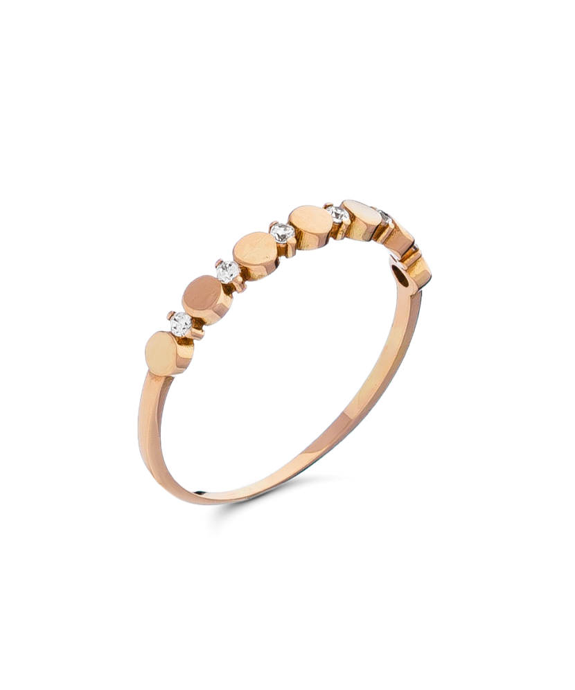 Золотое кольцо с цирконами Золотое кольцо с цирконами