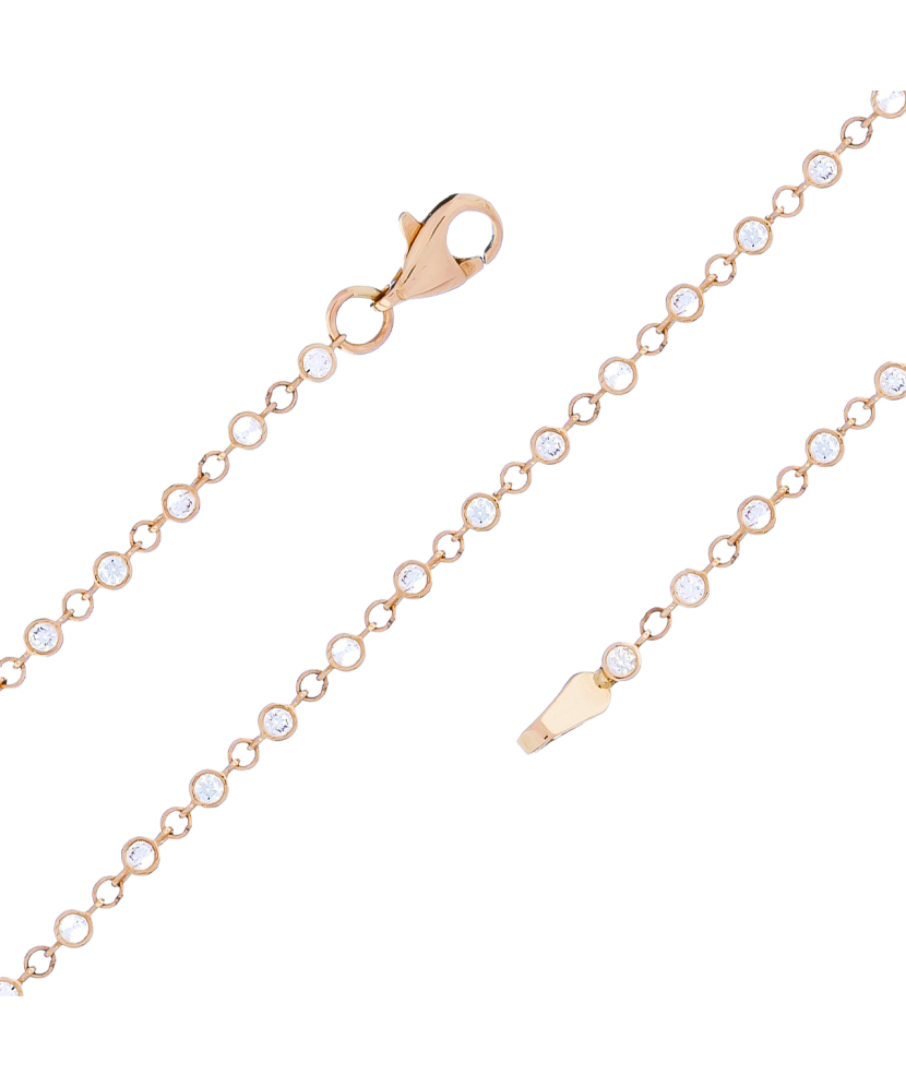 Золотой браслет с цирконами Золотой браслет с цирконами