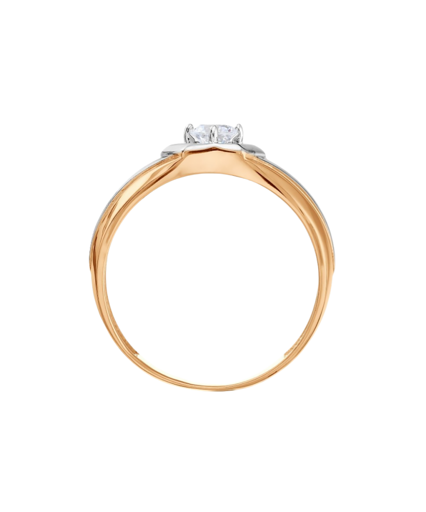 Золотое кольцо с цирконами