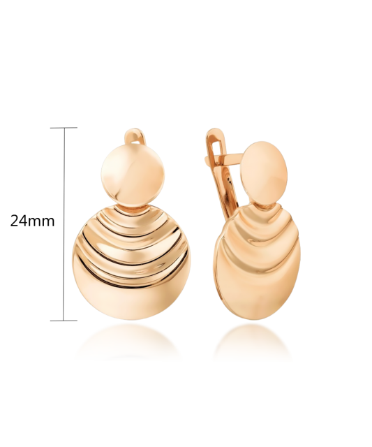Gold earrings
