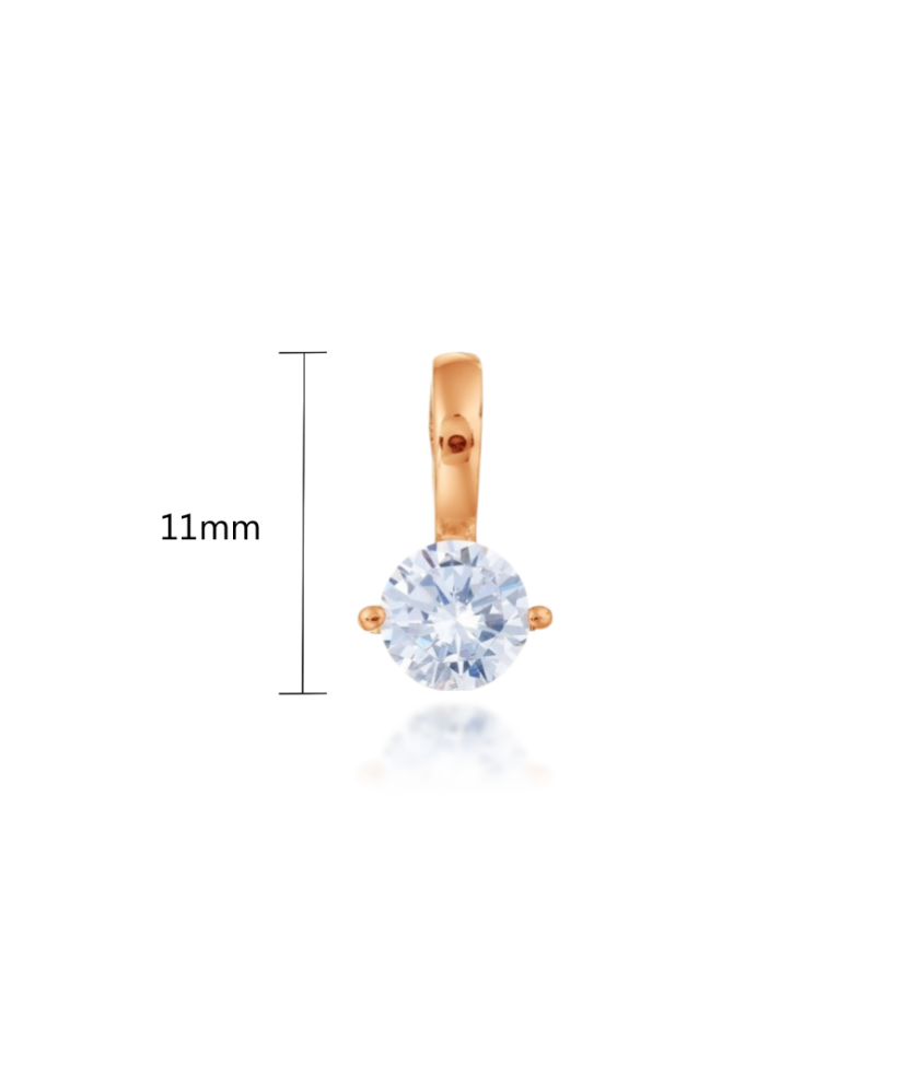 Золотой подвеска с цирконом Золотой подвеска с цирконом