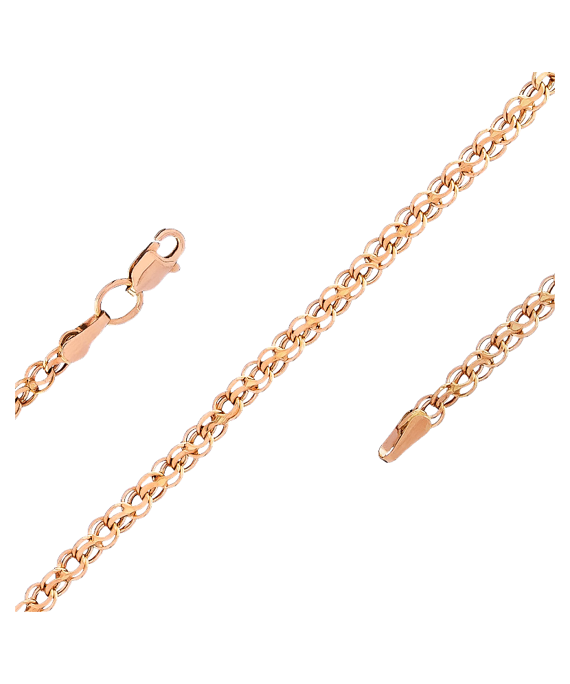 Gold bracelet "Bismark" 3.2mm