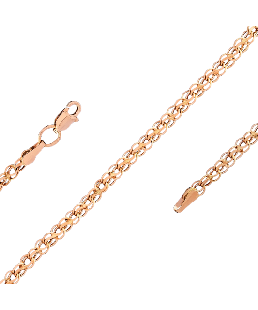 Gold bracelet "Bismark" 3.2mm