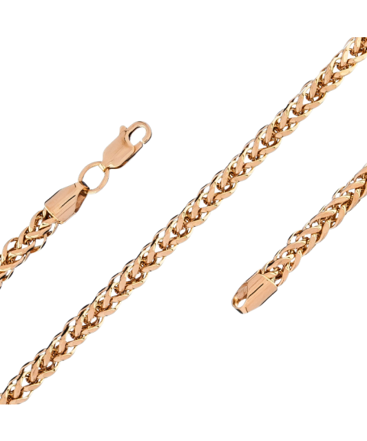 Gold bracelet "Spiker" 3.4mm