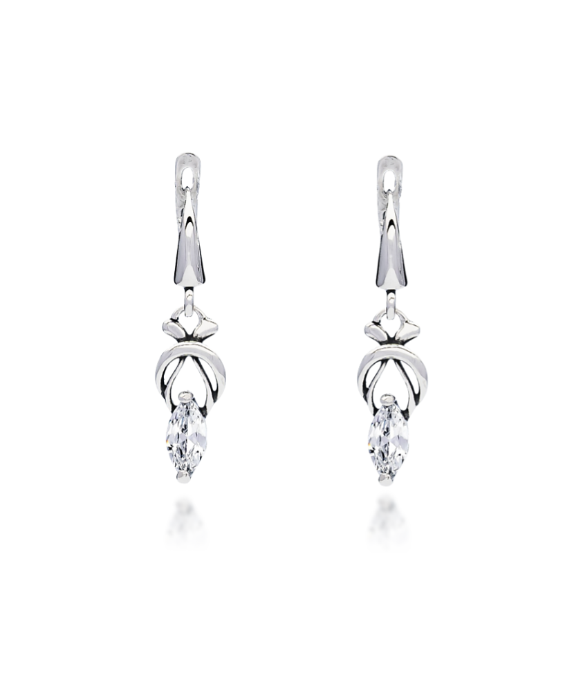 Sterling silver earrings with zirconium Sterling silver earrings with zirconium