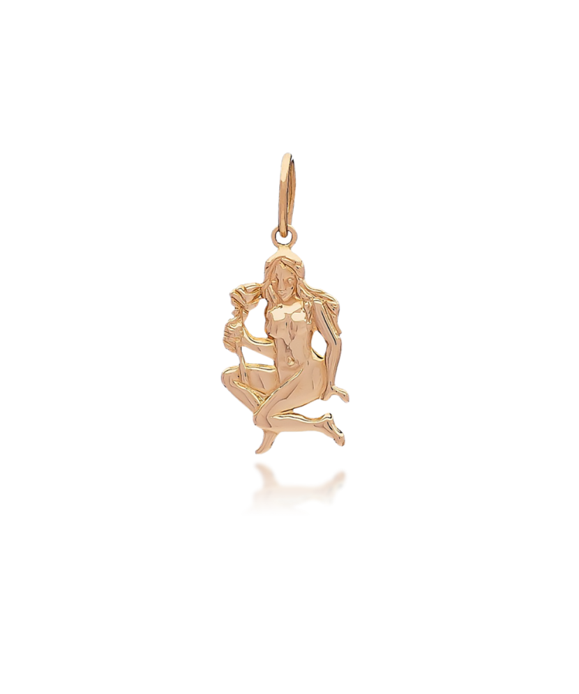 Gold pendant "Virgo "