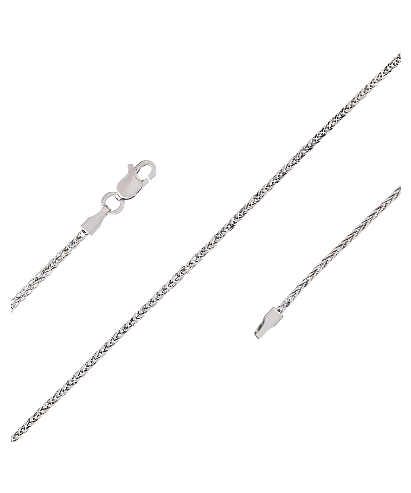 White gold chain "Spiker" 1.5mm