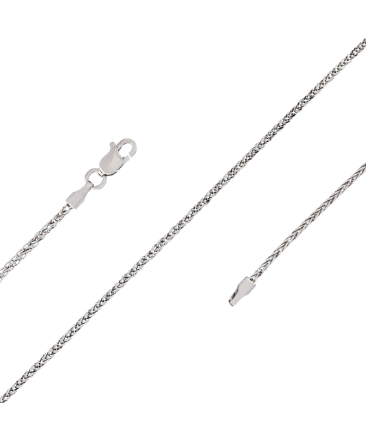 White gold chain "Spiker" 1.5mm