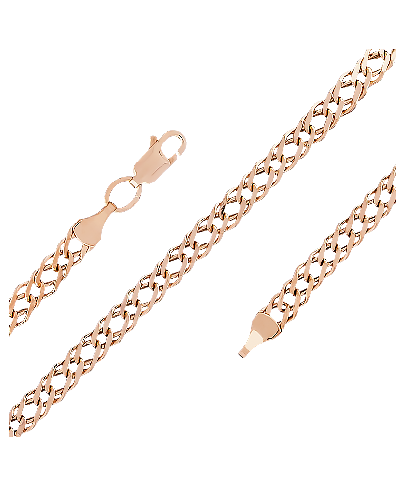 Gold chain "Rombo" 4.3mm