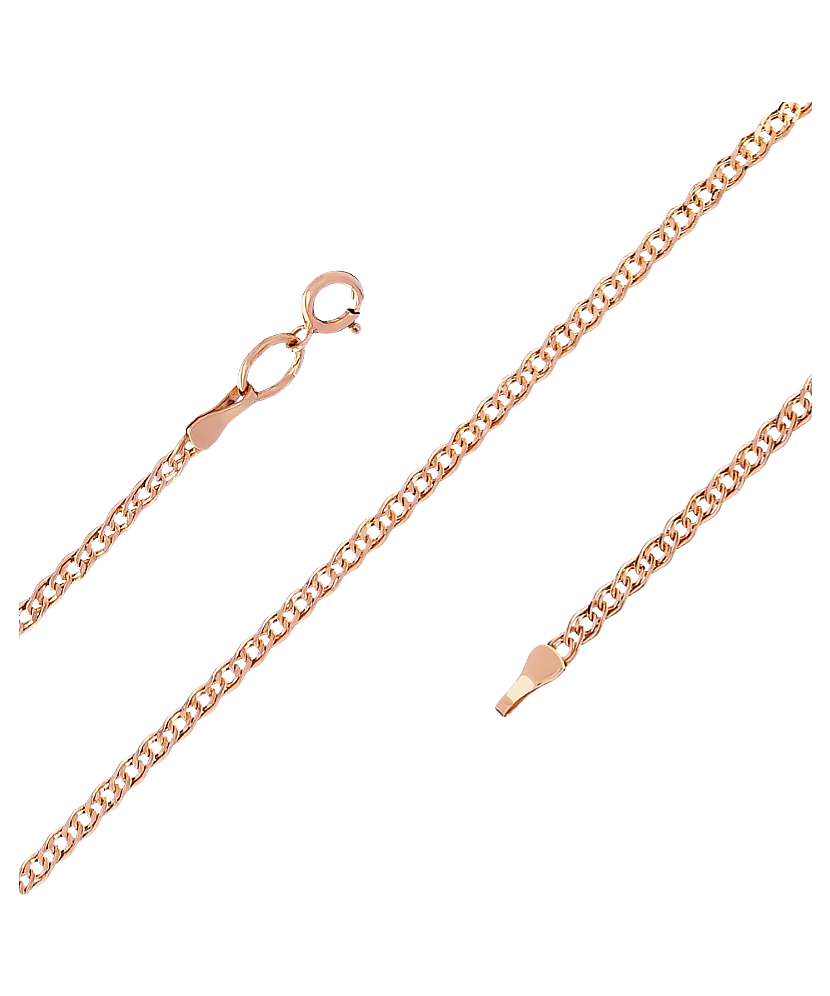 Золотой цельный браслет "Mona Liza" 2.2мм Золотой цельный браслет "Mona Liza" 2.2мм