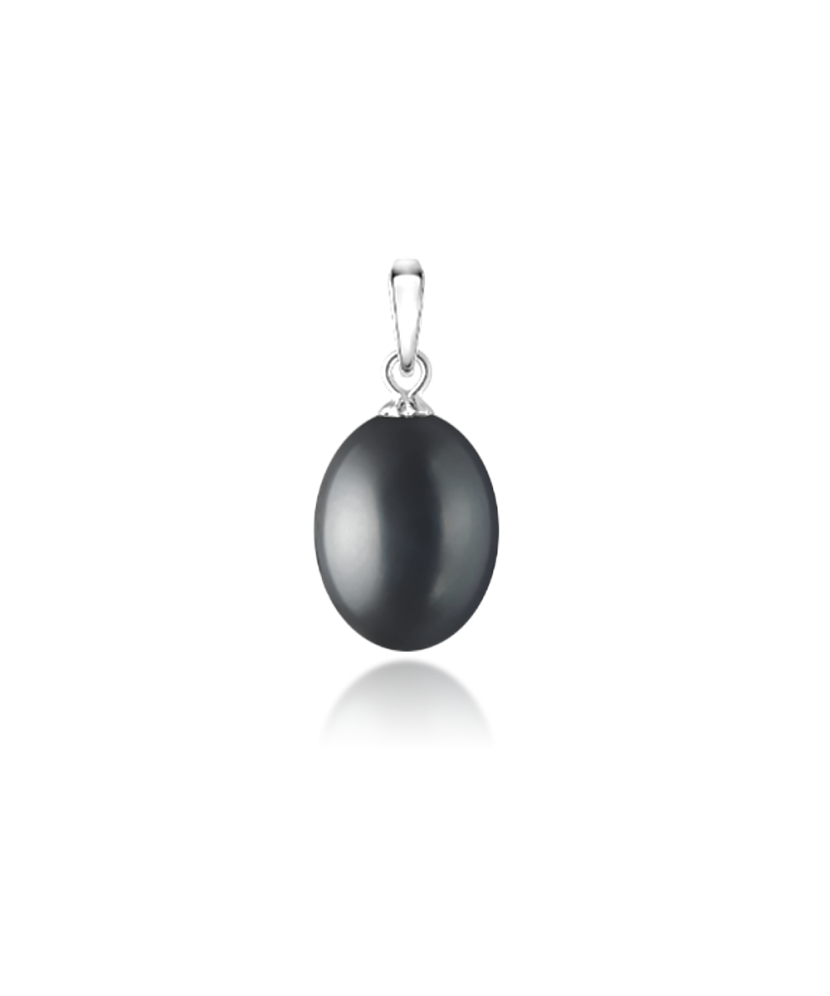 Pearl pendant with silver