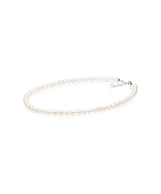 Жемчужное Колье с серебром