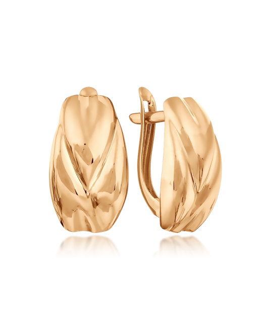 Gold earrings