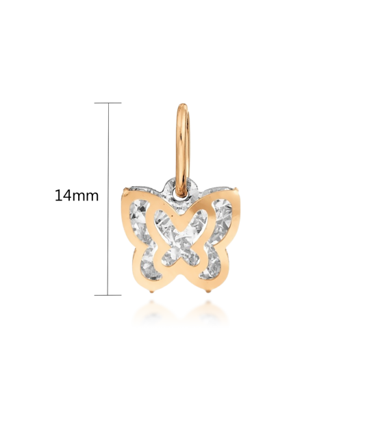 Gold pendant "butterfly"