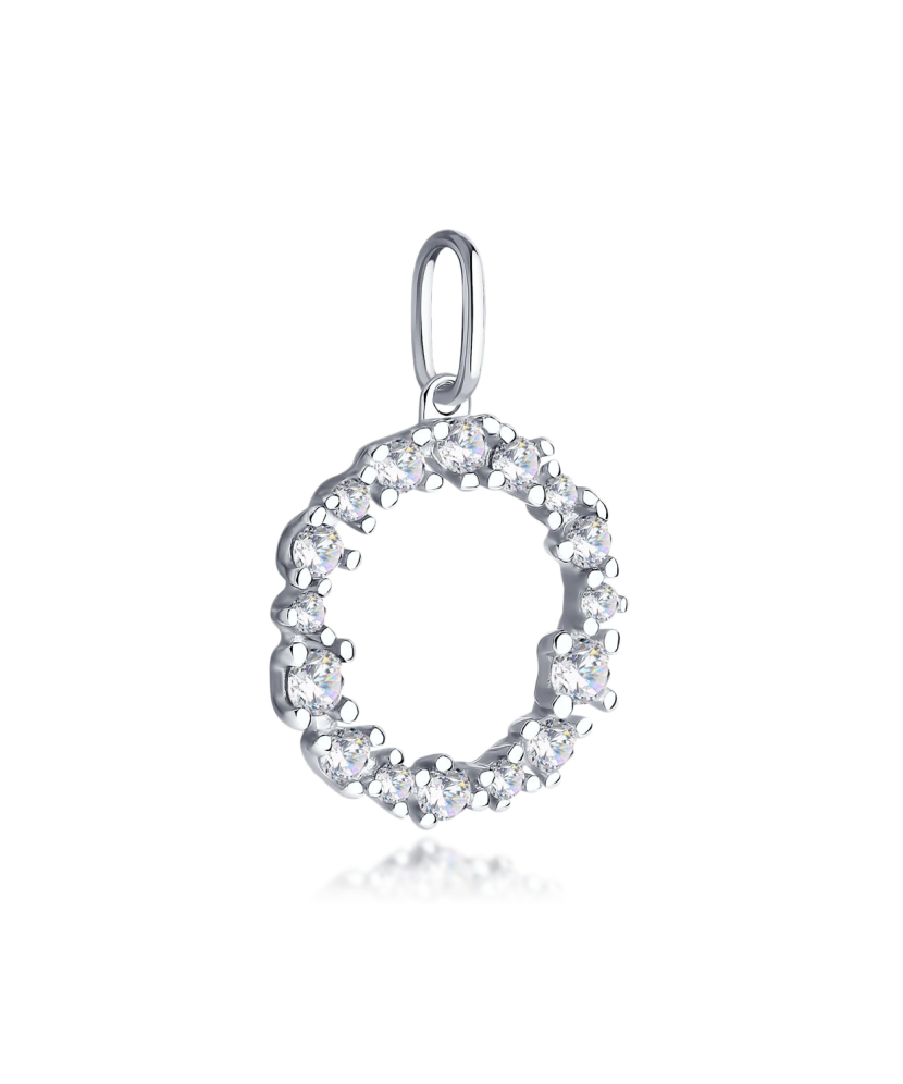 Серебряная подвеска с цирконами