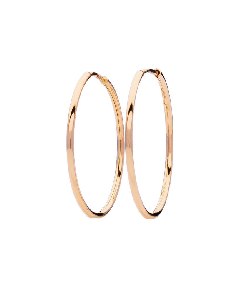 Gold hoop earrings 40mm Gold hoop earrings 40mm