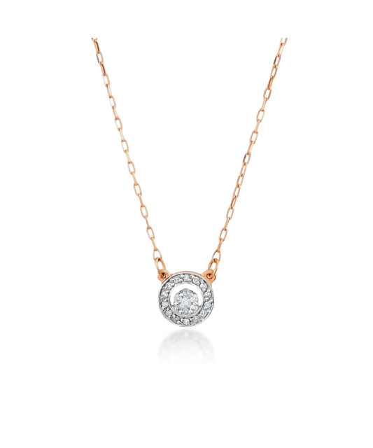 Golds chains su deimantų pakabuku