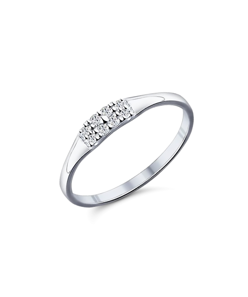 Sterling silver ring with zircons Sterling silver ring with zircons