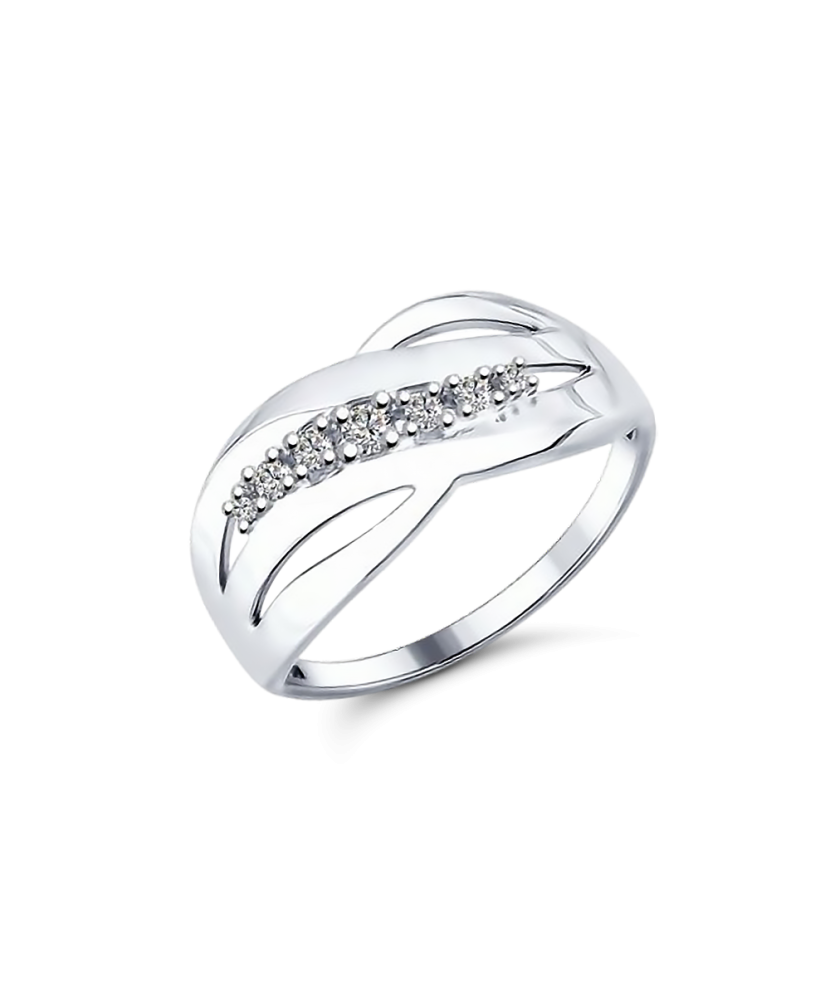 Sterling silver ring with zircons Sterling silver ring with zircons