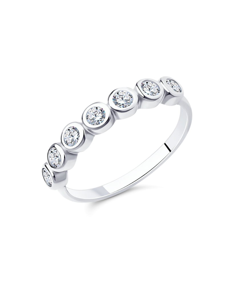 Серебряное кольцо с цирконами Серебряное кольцо с цирконами