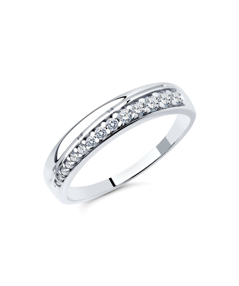 Sterling silver ring with zircons Sterling silver ring with zircons