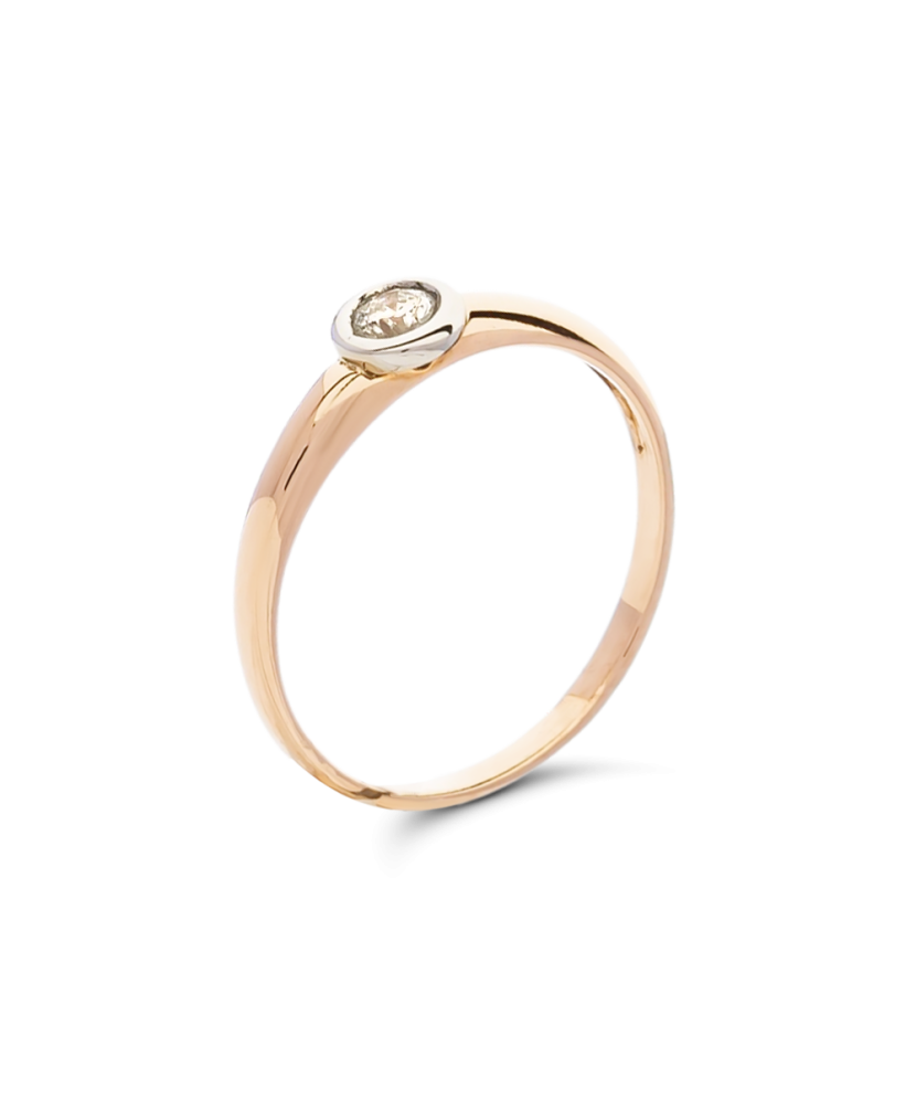 Золотое кольцо с бриллиантом Золотое кольцо с бриллиантом