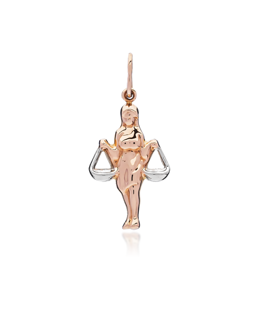 Gold pendant "Libra " Gold pendant "Libra "