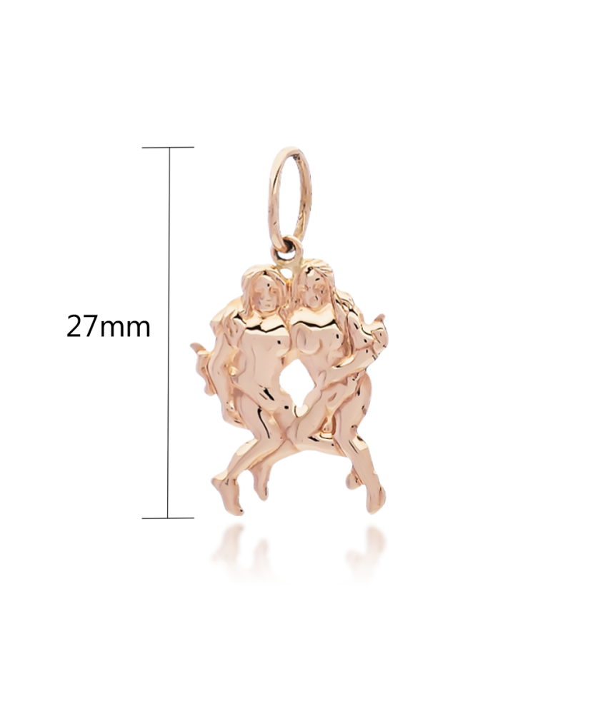 Gold pendant  "Gemini "
