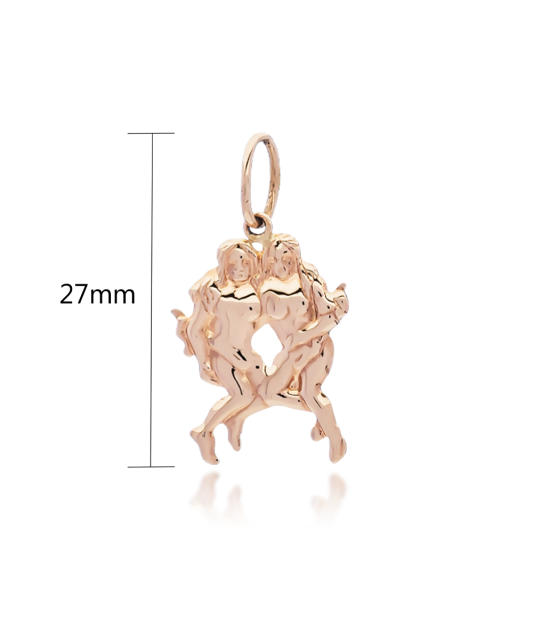 Gold pendant  "Gemini "
