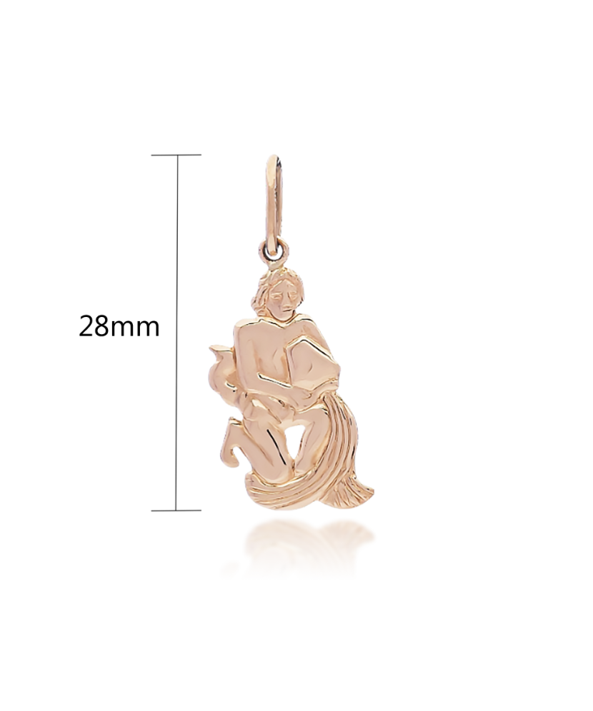 Gold pendant  "Aquarius "
