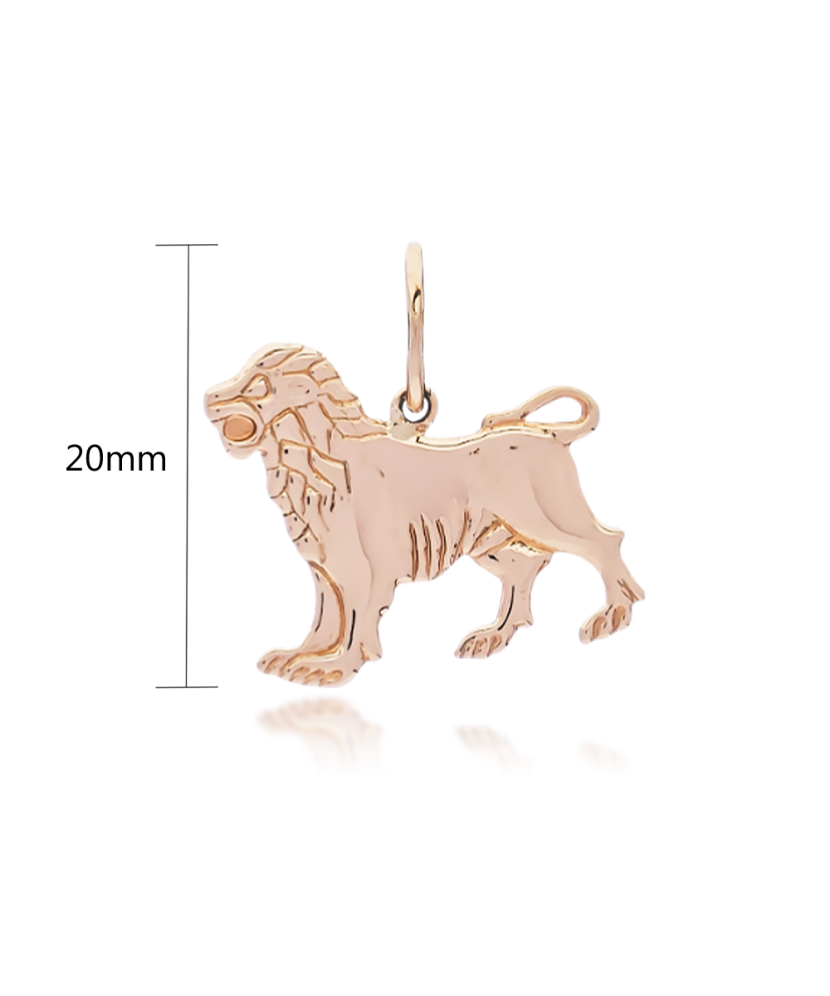 Gold pendant  "Leo " Gold pendant  "Leo "