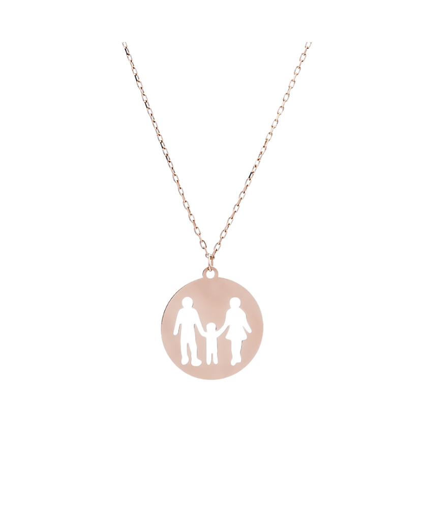 Gold chain with pendant "Family"