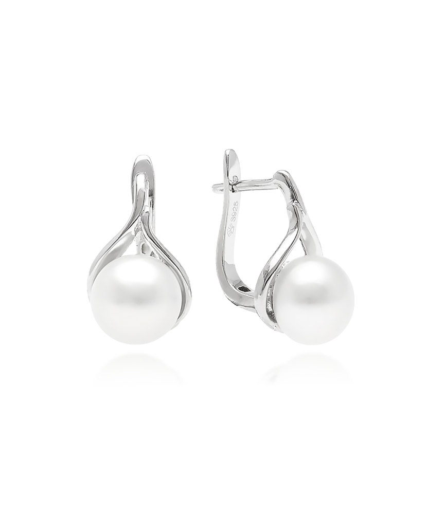 Серьги из серебра с жемчугом Серьги из серебра с жемчугом