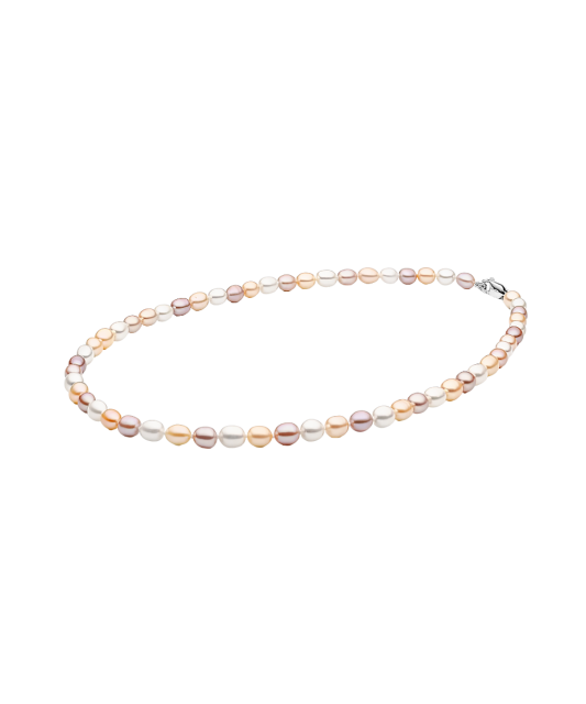 Pearl necklaces with sterling silver