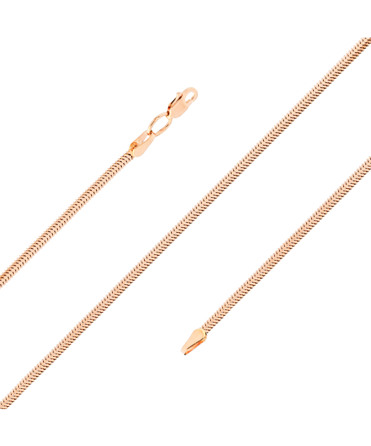 Gold bracelet "Snake" 1.4mm