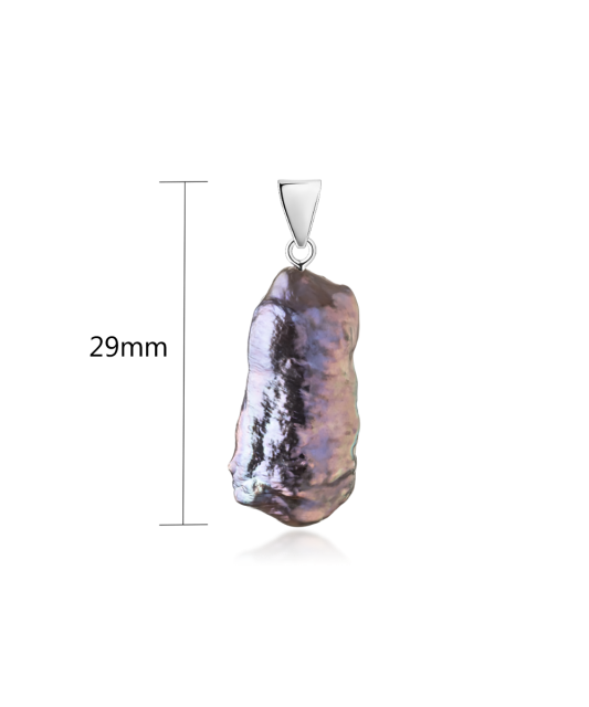 Sterling silver pendant with pearl