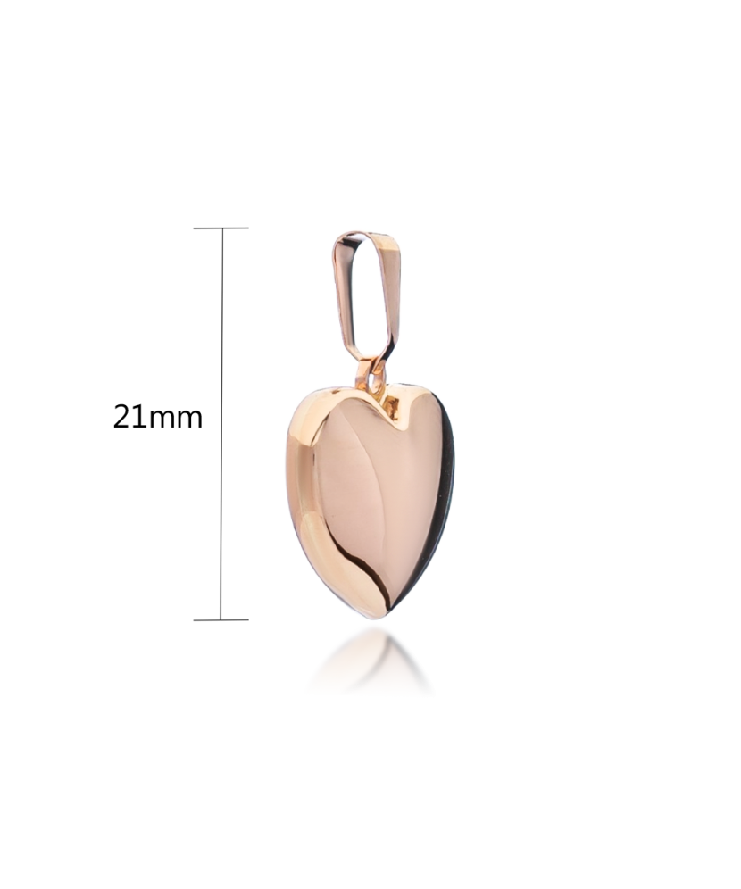 Золотая подвеска "Сердечко"