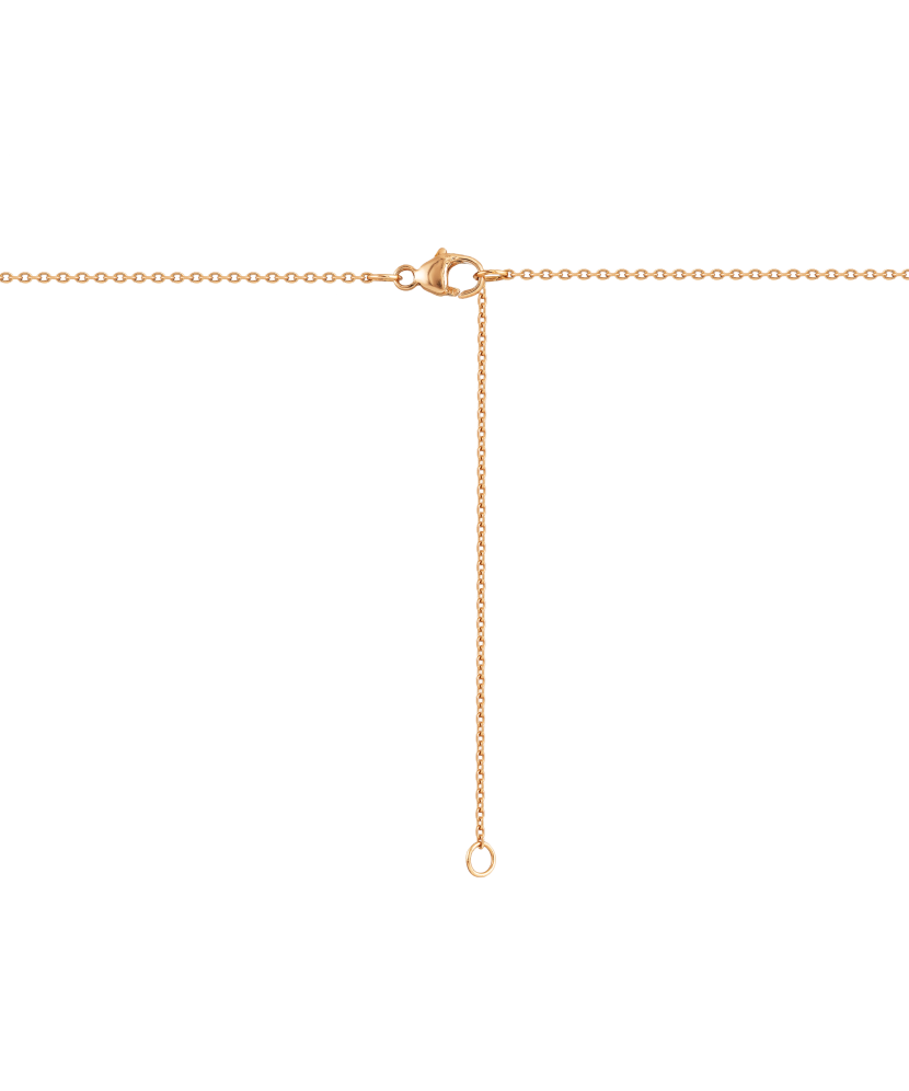 Gold chain with diamond pendant