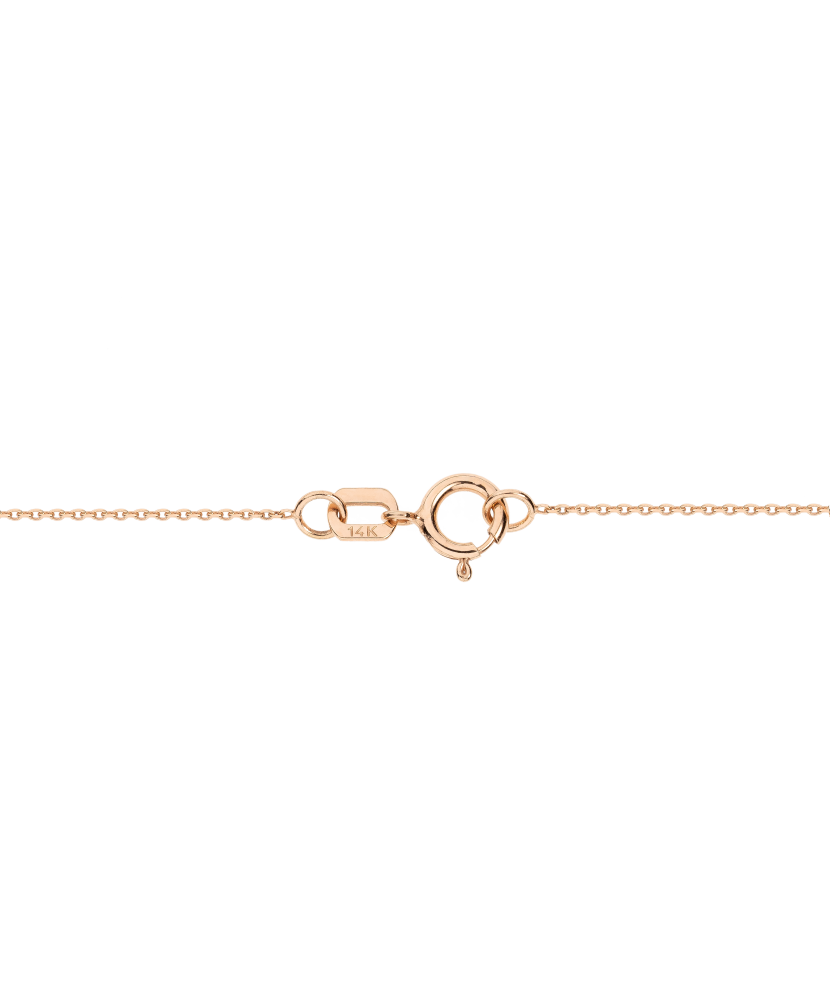 Gold chain with diamond pendant