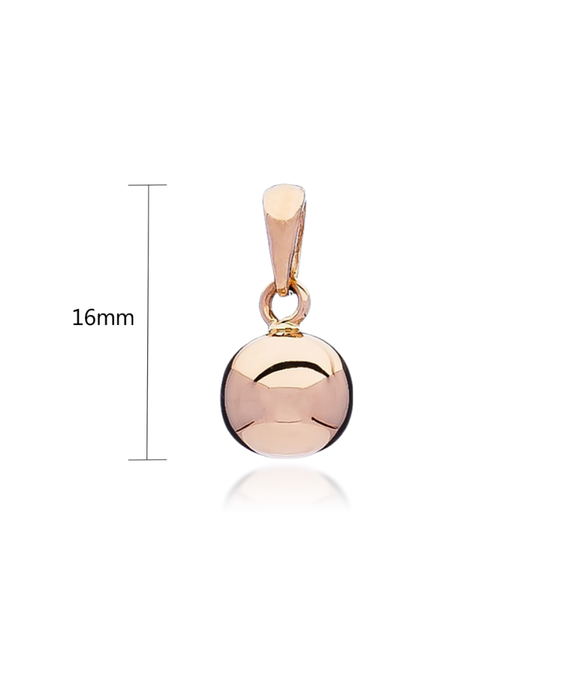 Золотая подвеска "Шарик"