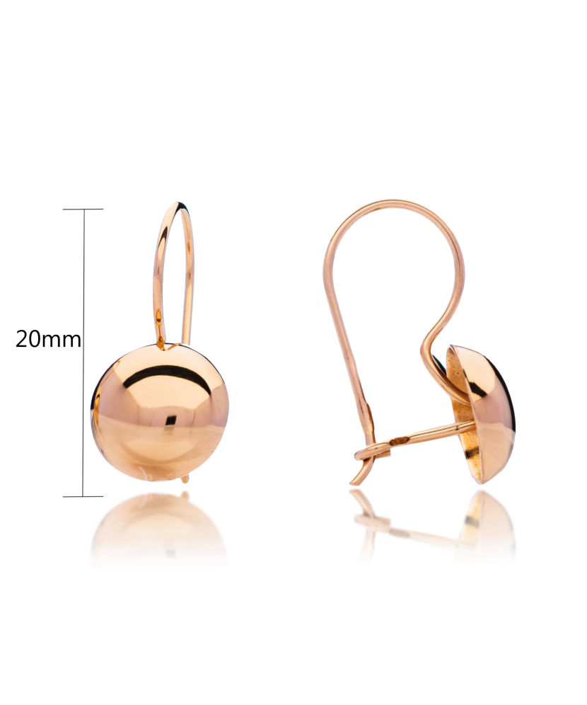 Золотые серьги 20/10мм