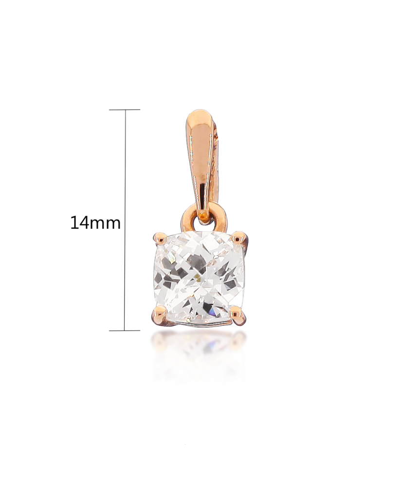 Gold pendant with zirconium Gold pendant with zirconium