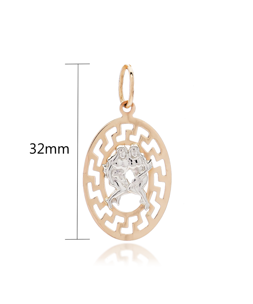 Золотой подвеска "близнецы" Золотой подвеска "близнецы"