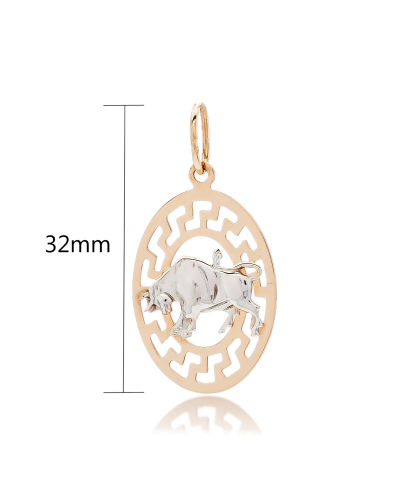 Gold pendant "Taurus "