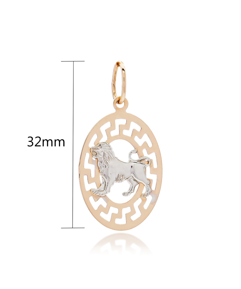 Gold pendant "Leo " Gold pendant "Leo "