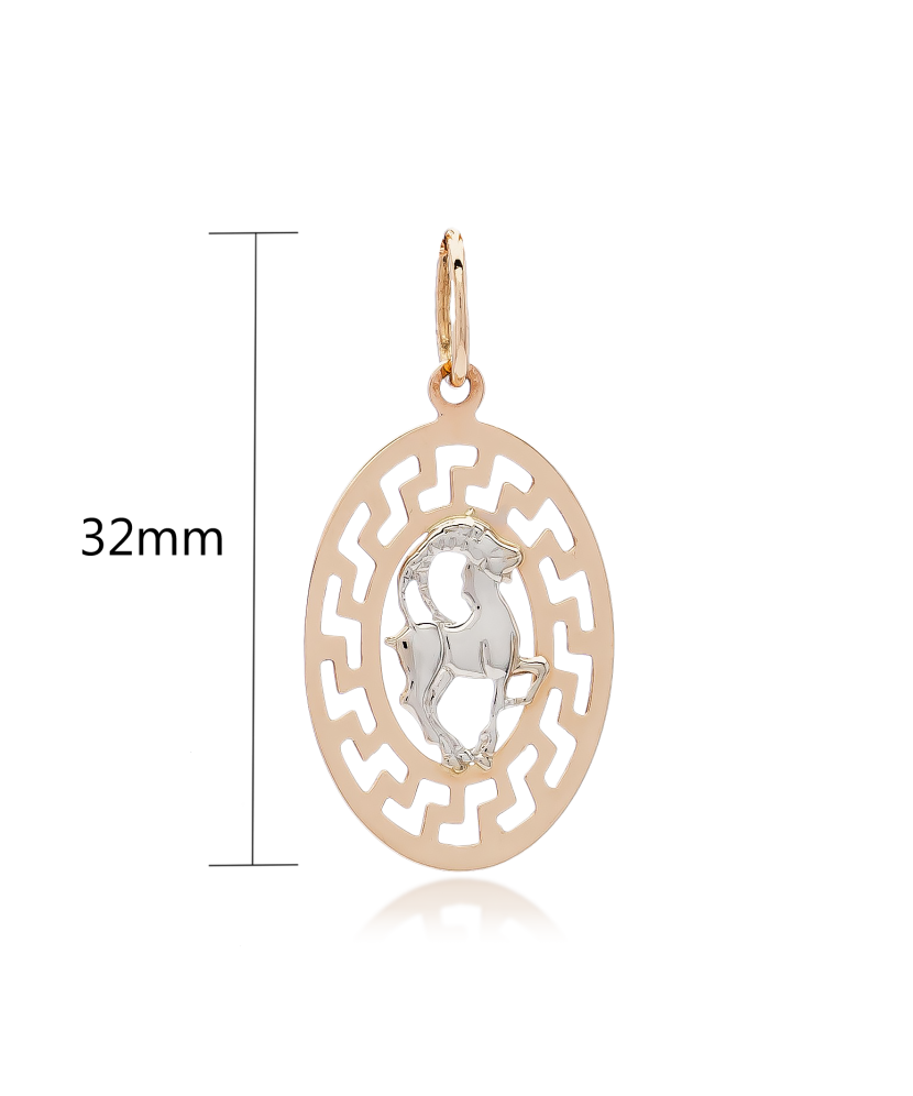 Gold pendant "Capricorn "