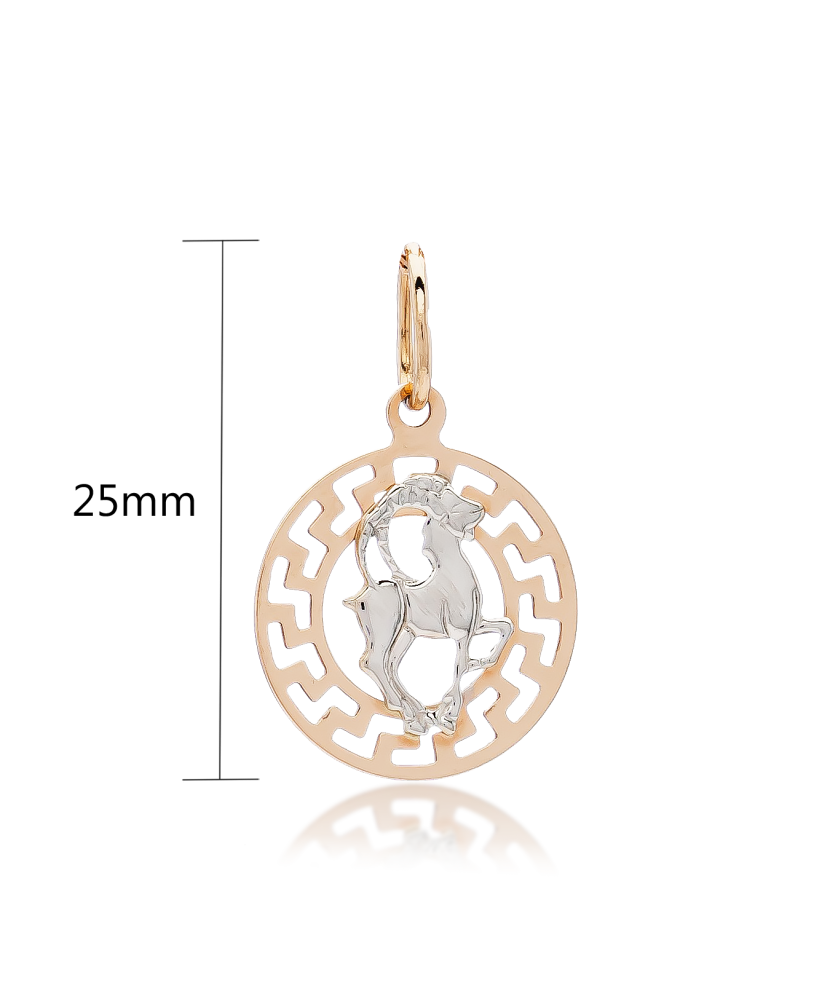 Gold pendant "Capricorn " Gold pendant "Capricorn "
