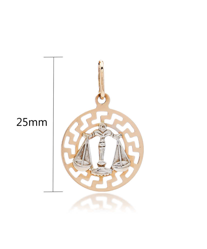 Gold pendant "Libra "