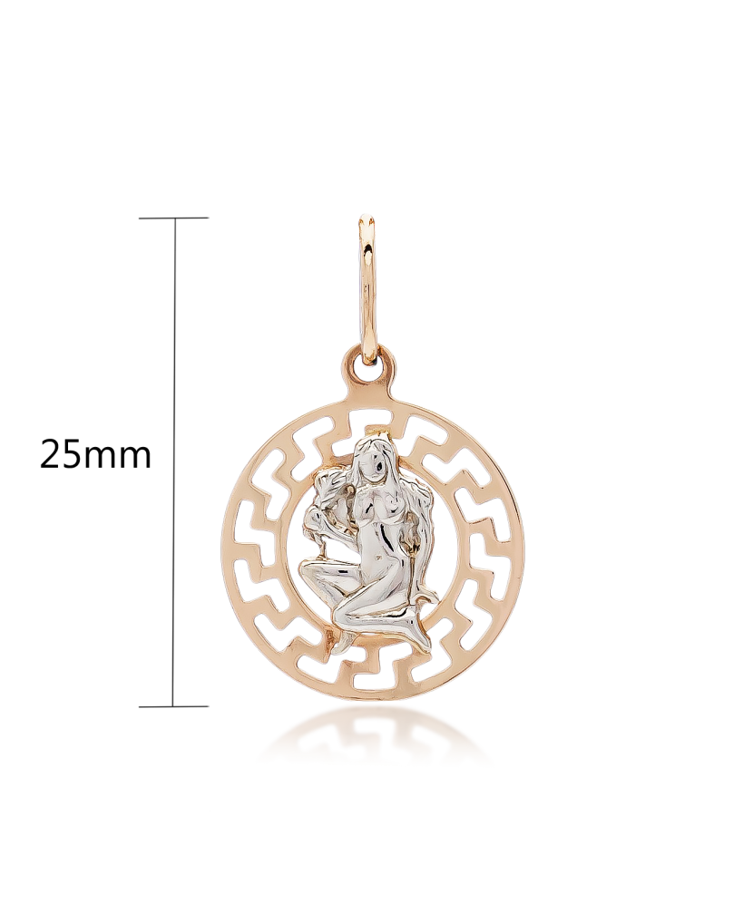 Gold pendant "Virgo "