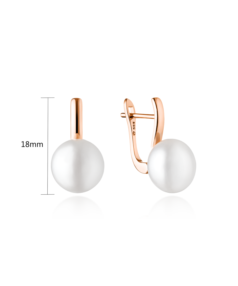 Золотые серьги с жемчугом Золотые серьги с жемчугом